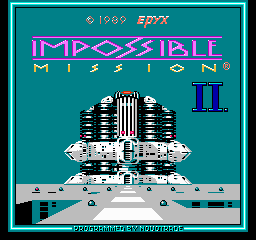 Impossible Mission II Title Screen
